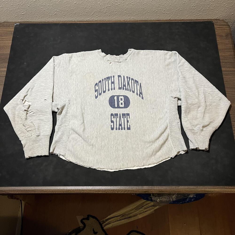 Vintage South Dakota State Jackrabbits Reverse Weave Sweatshirt USA SDSU 1980s